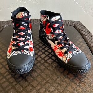 RAAD Unisex Japanese Style Samurai Mountain High Top Sneakers Size 7.5M/9W